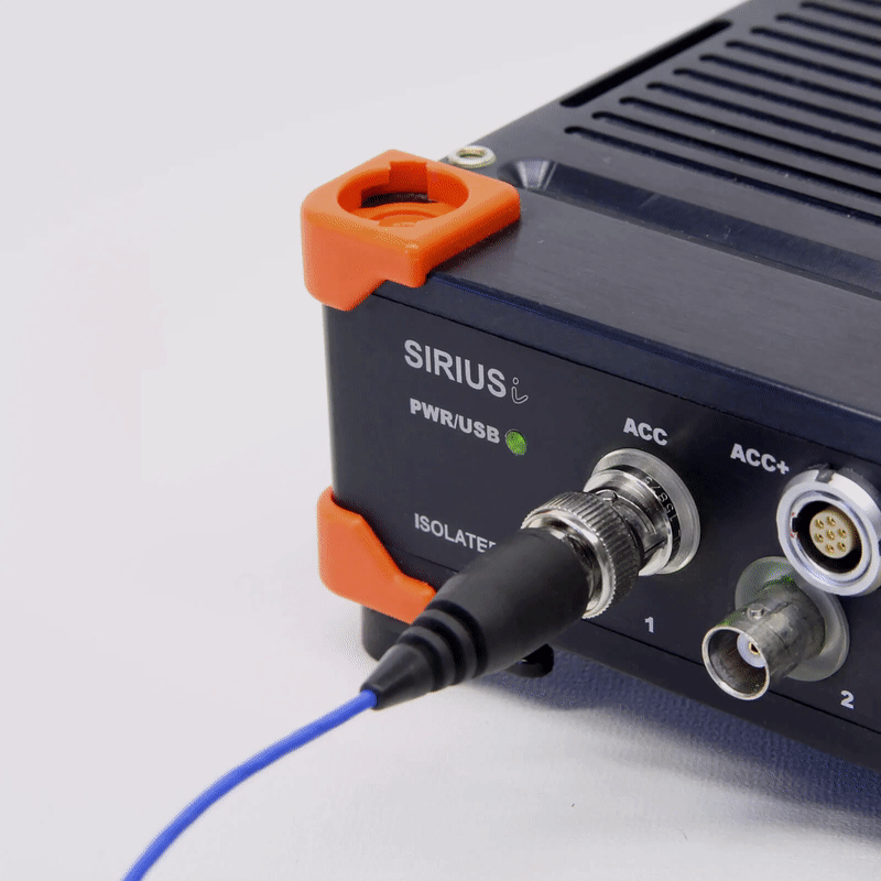 SIRIUS ACC amplifier IEPE sensor check LED ring indicator