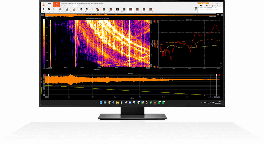 DewesoftX software for data acquisition