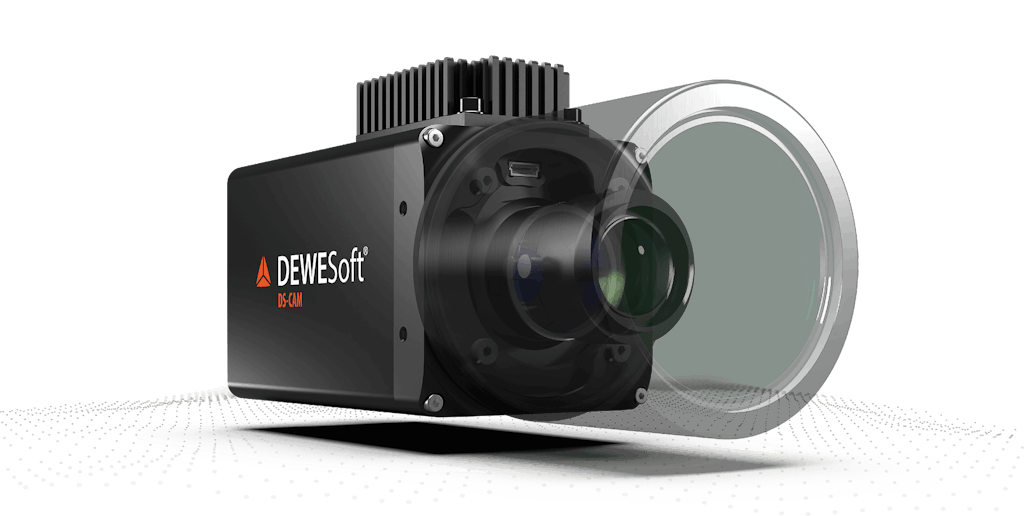 Videocamera DS-CAM ad alta velocità con porta di SYNC, obiettivi intercambiabili e altro ancora. Il sensore CMOS offre 336 FPS con risoluzione Full HD.