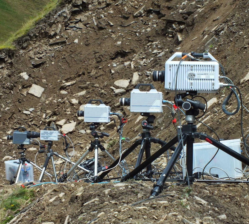 Una variedad de cámaras de video de alta velocidad de Photron