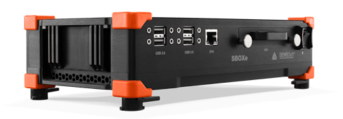 SBOXe processing computer and SSD data logger