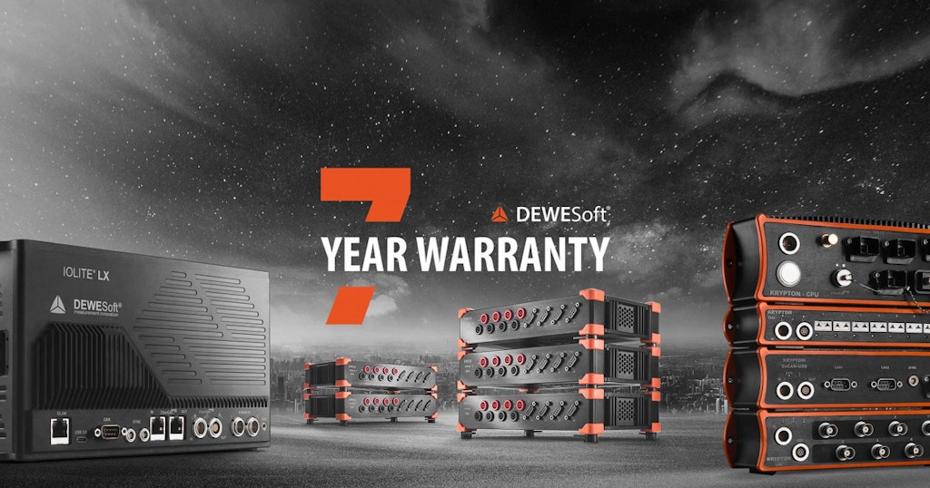 Dewesoft DAQ 7 year warranty