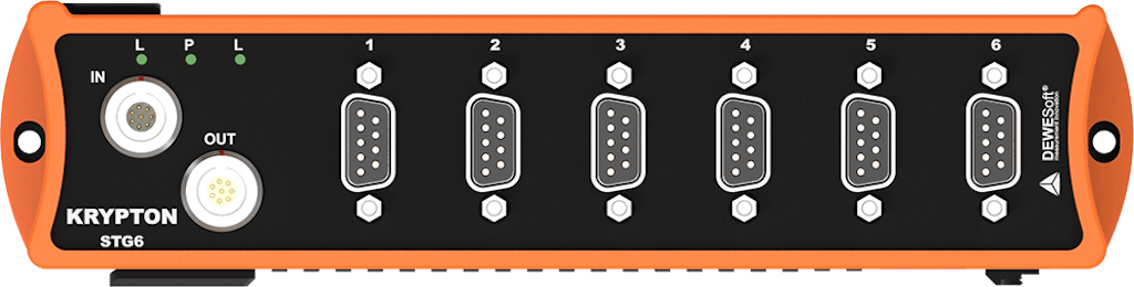 KRYPTON-6xSTG DAQ module - differential voltage and Full-bridge, half-bridge, and quarter-bridge signal conditioner