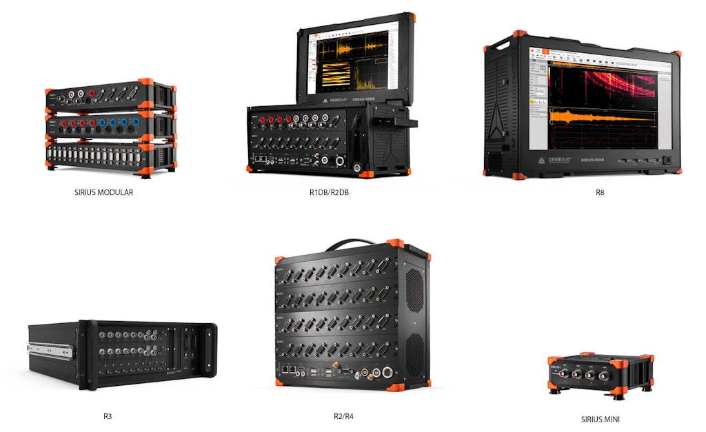 Los sistemas de adquisición de datos de la familia SIRIUS están disponibles en diferentes gabinetes