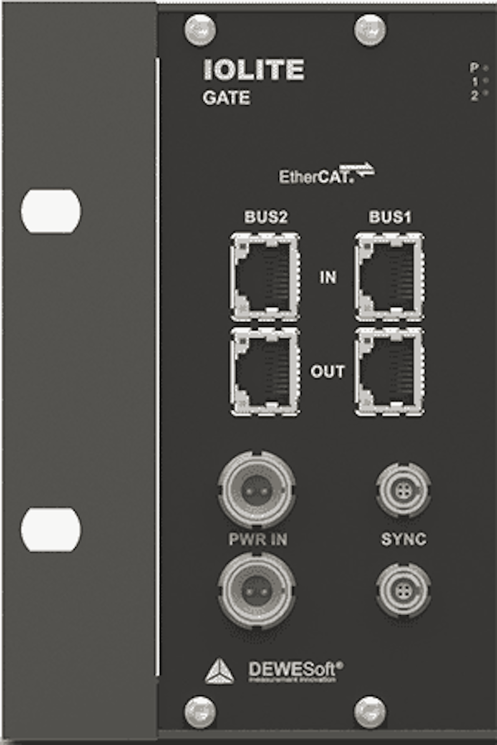 IOLITE tem barramentos EtherCAT duplos, além de I / O de sincronização para conectar dispositivos DAQ de expansão como SIRIUS e KRYPTON