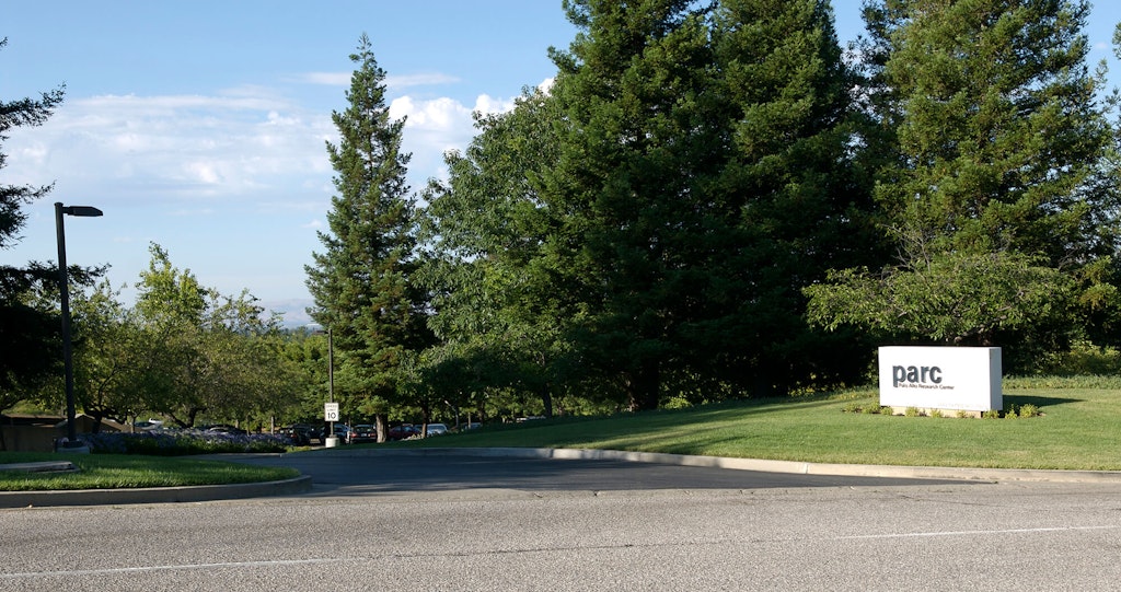 Il vecchio segno della struttura PARC (Palo Alto Research Center).