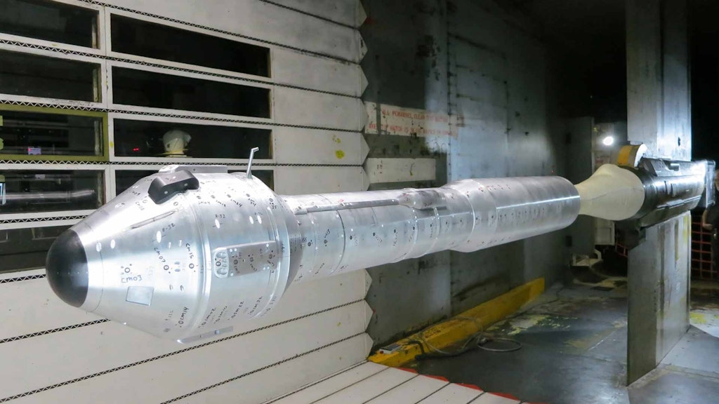 NASA rocket test wind tunnel