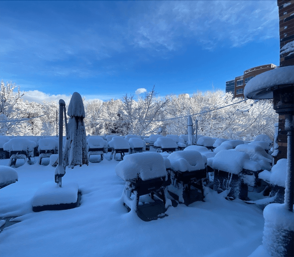 Figure 8. Setting up winter testing of multiple Traeger Grills