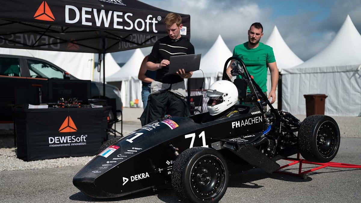 Formula Student Race Car Exhaust Noise Testing | Dewesoft