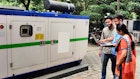 Diesel generator set with engineers