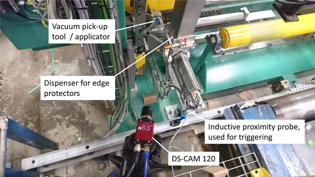 Abb. 6: Messanordnung mit Dewesoft-Kamera DS-CAM-120 und Näherungssensor