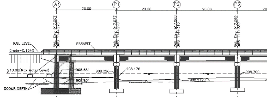 Figure 1. Bridge design – the Low Mileage Elevation.