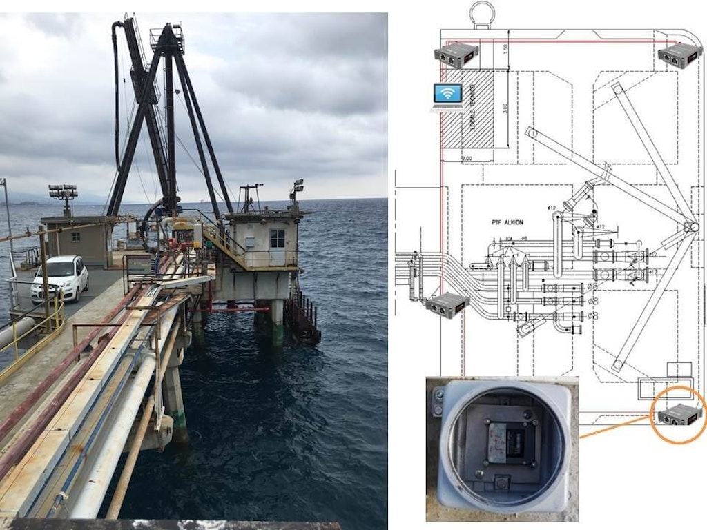 Figure 9. Pier in Vado Ligure (SV) and figure 10. the offshore platform in Savona.