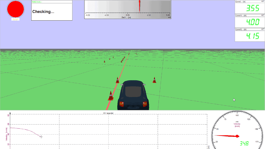 DewesoftX measurement screen