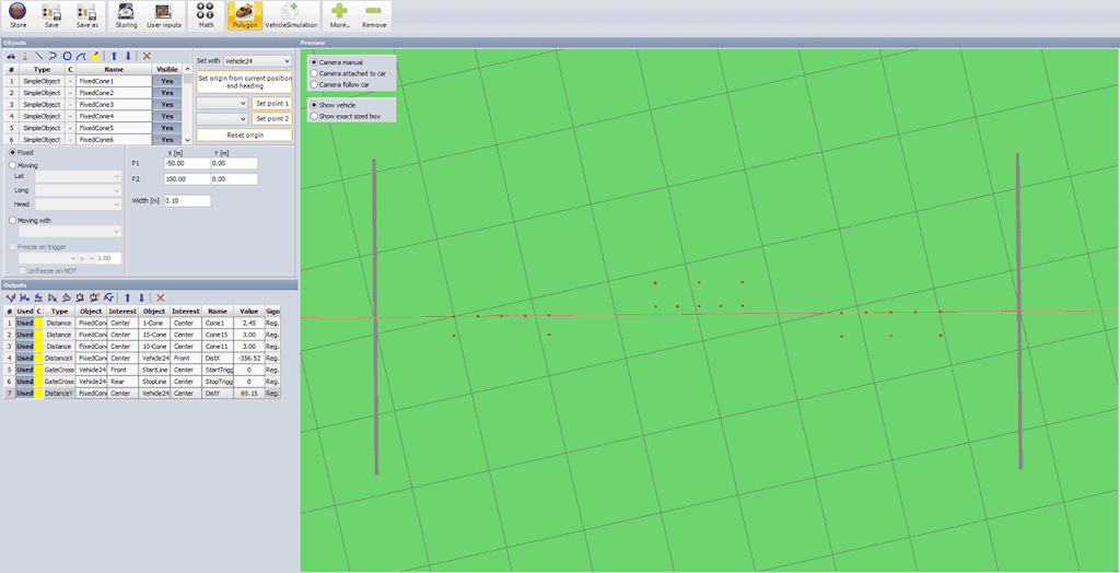 DewesoftX polygon setup