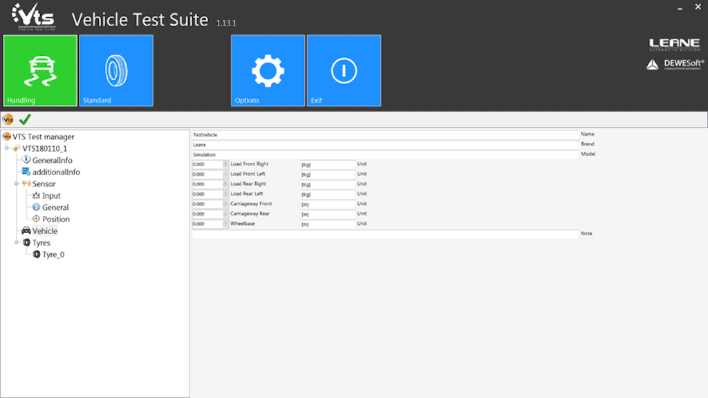 VTS user interface