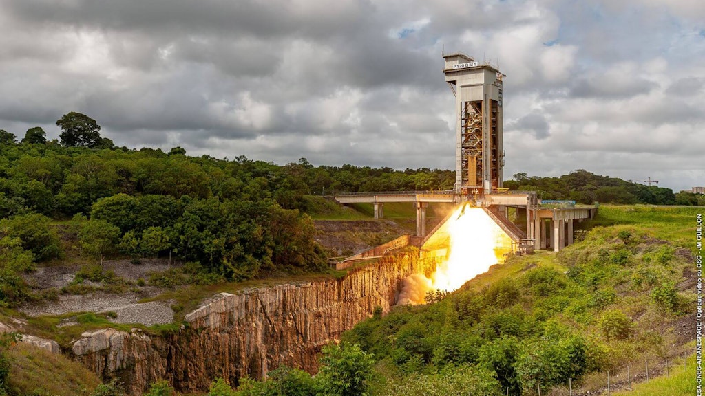 Figure 4.: Testing spacecraft boosters at the European Spaceport near Kourou in French Guiana.