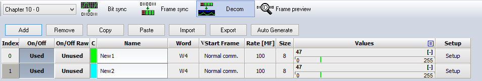 Decom Screen NASA PCM Telemetry Processing Station | Dewesoft