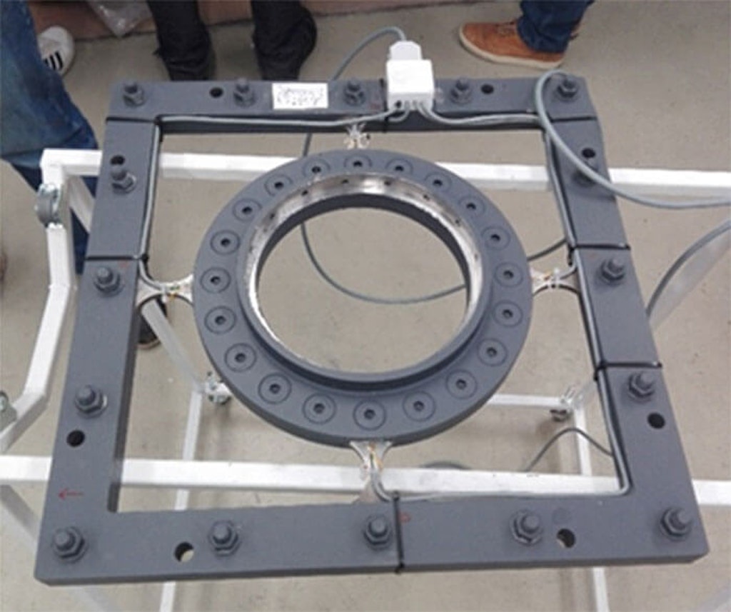 Thrust measuring plate