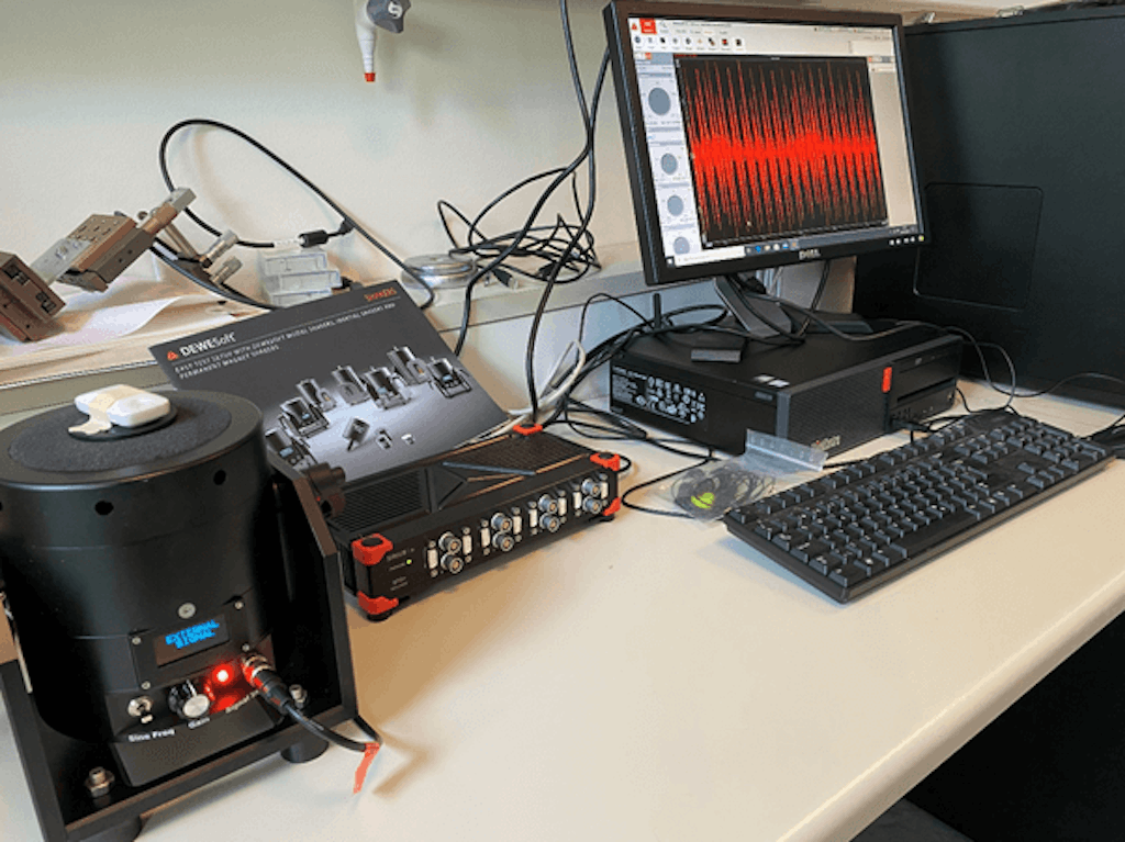 The Dewesoft instrumentation setup for the heart rate simulation at VentriJect