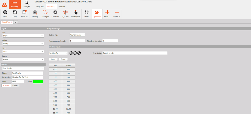 Figure 6: The Signal Play plugin setup screen.