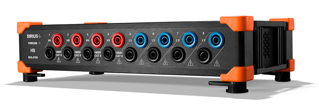 SIRIUS isolated high-voltage and low voltage power analyzer