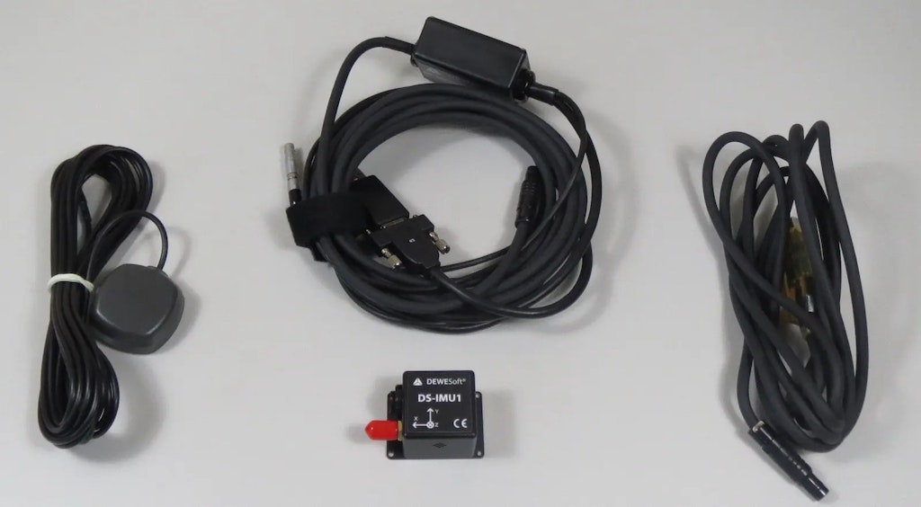 Dewesoft DS-IMU1 inertial measurement unit with accessories