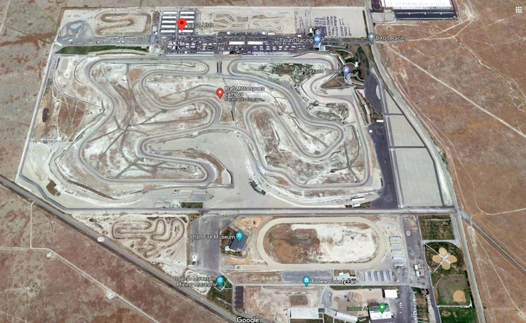 Figure 2. Utah Motorsports Campus layout.
