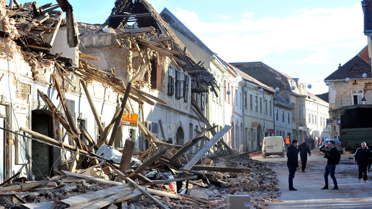 Croatia earthquake buildings