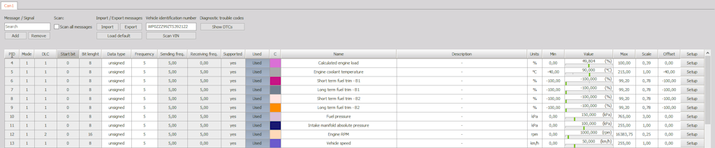 New OBDII user interface