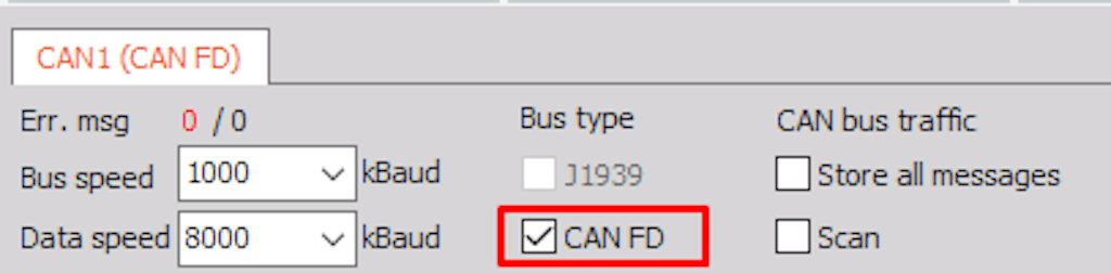 Support for Vector CAN FD devices
