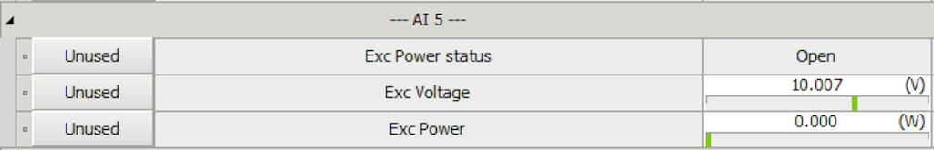 Amplifier properties in the form of Dewesoft channels