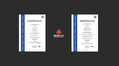 Dewesoft ISO certificates