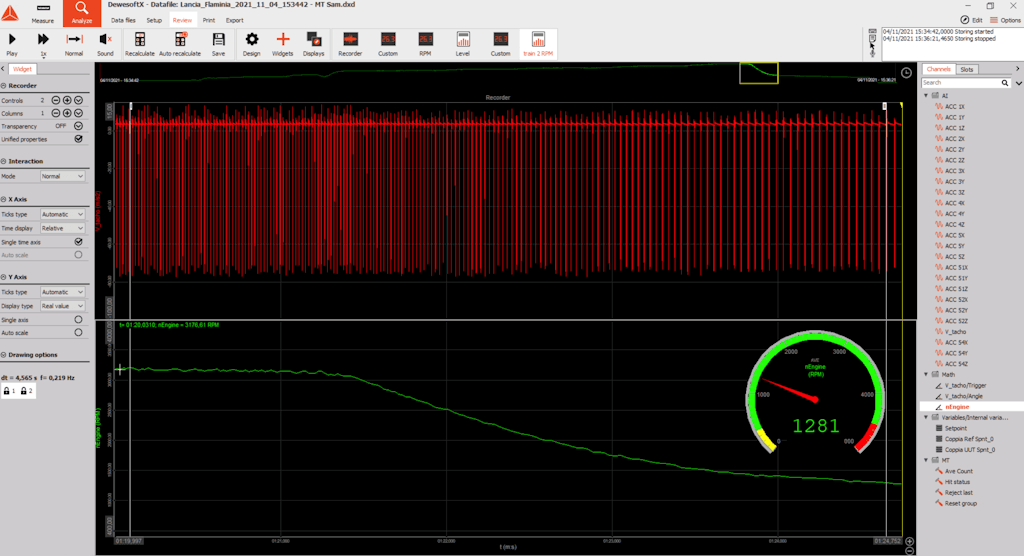 Figura 10. Resultado de las matemáticas del sensor de ángulo.