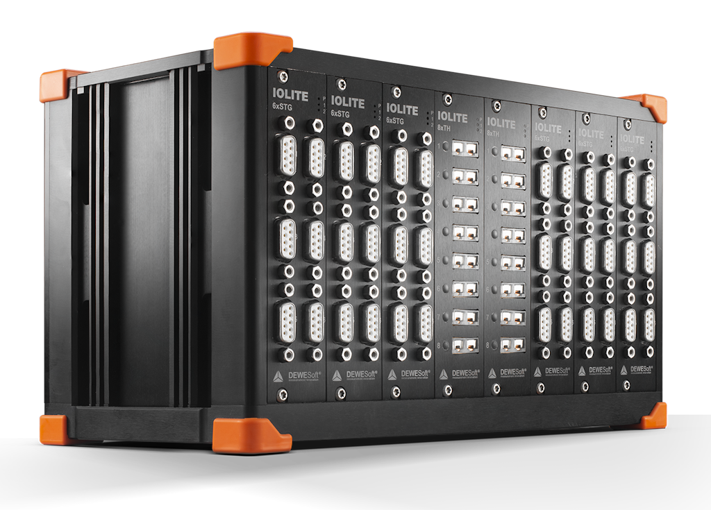 The Dewesoft IOLITE R8 benchtop DAQ/controller bridges the worlds of high-speed DAQ and real-time control.