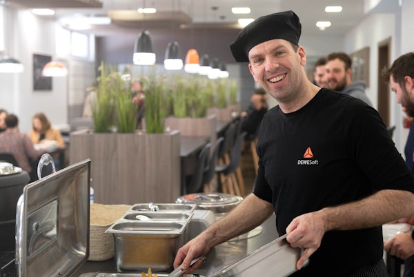 Dewesoft dining area with our legendary cook