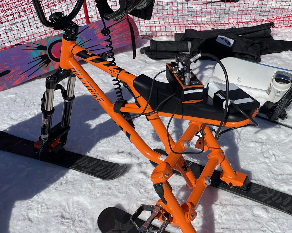 Figure 10. KRYPTON CPU with battery on the snow trike.