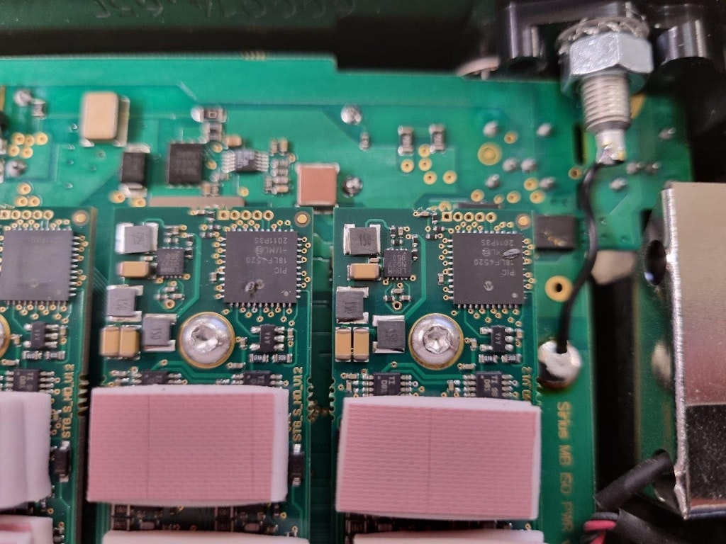 Figure 1. A damaged integrated circuit board.