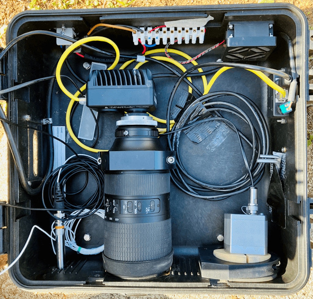 Figure 6. The inside of the case and SKATE data acquisition system.