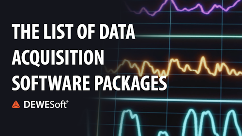 The list of data acquisition software packages