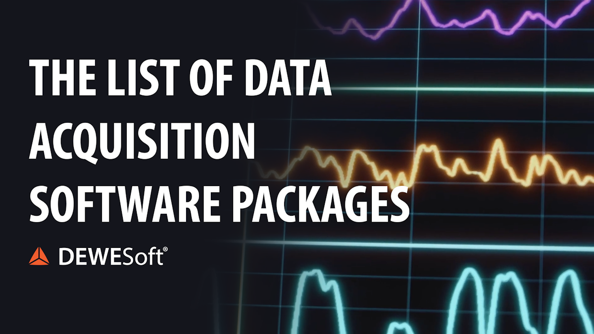 The list of data acquisition software packages