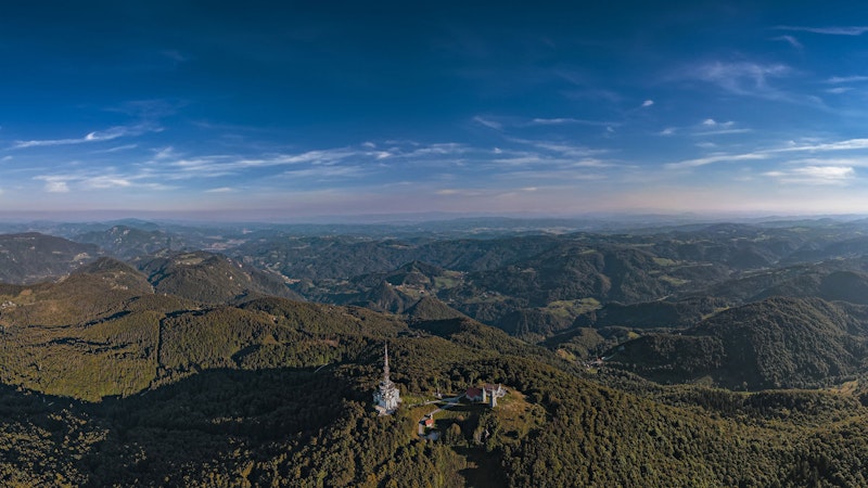 Kum mount with view of Zasavje region