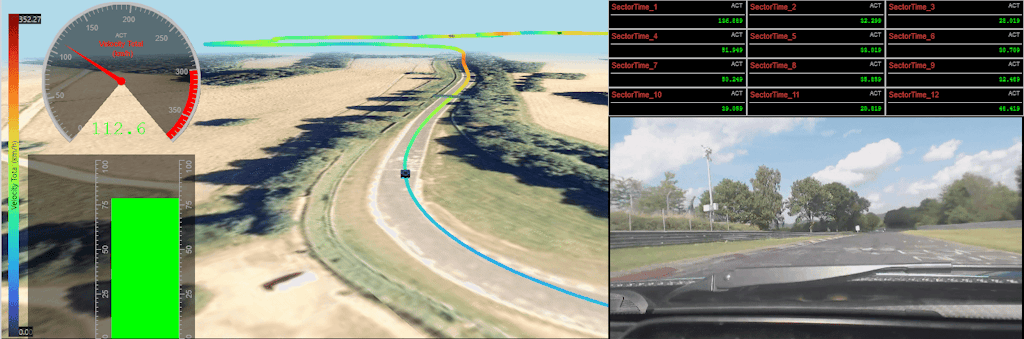 Recording of a section of the track (playback at 2x speed) Recording of a section of the track (playback at 2x speed)