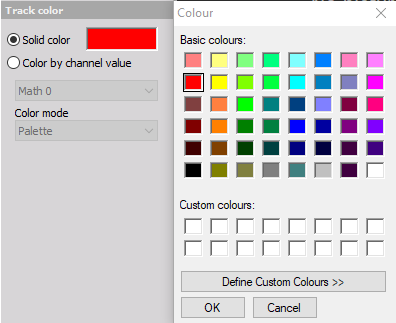 Track color Track color