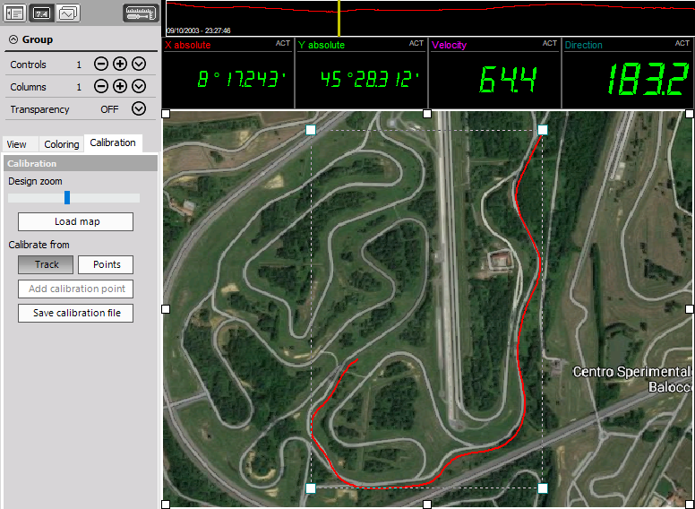 Calibration from track Calibration from track