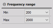 Frequency range Frequency range