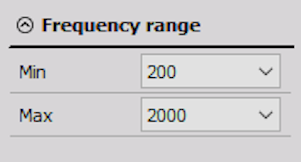 Frequency range