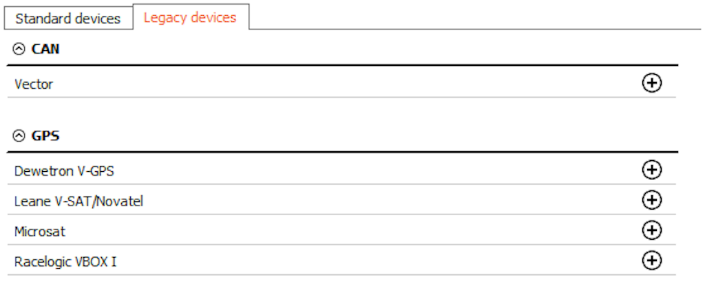 Adding legacy devices
