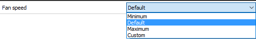 Sirius fan speed settings Sirius fan speed settings