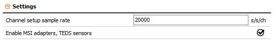 Dewesoft channel setup sample rate Dewesoft channel setup sample rate